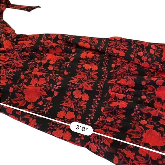 BB Dakota Red black "It's a Moment" midi dress by Steve Madden size XS NEW - Picture 9 of 11